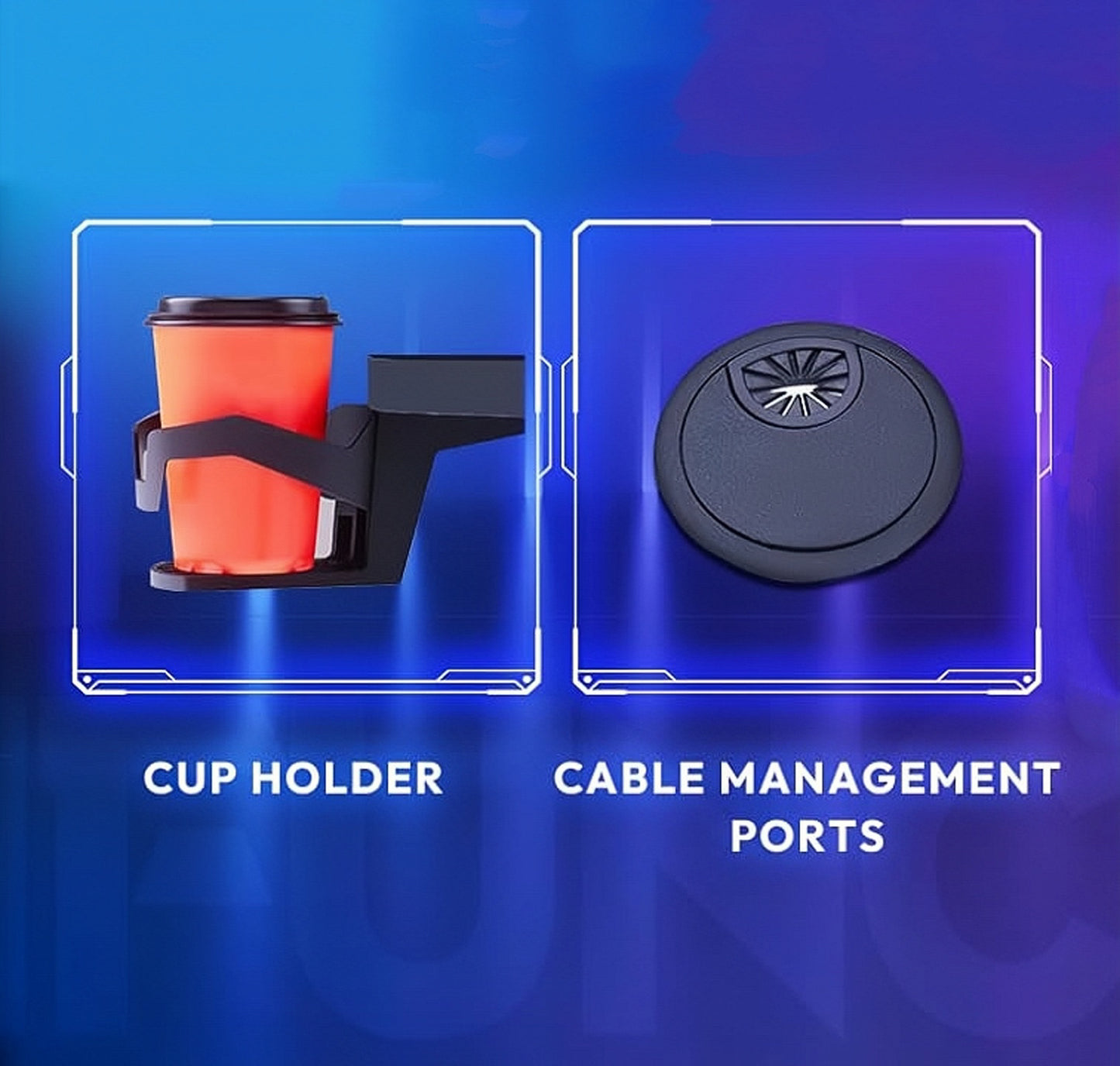 ERGONOMIC Gaming/Office Desk,180cm Wing-Shaped Home Cuputer Table - Black