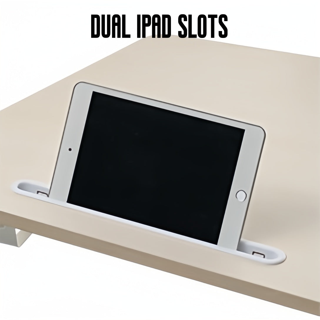 ERGONOMIC Gaming/Office Desk,180cm Wing-Shaped Home Cuputer Table - White