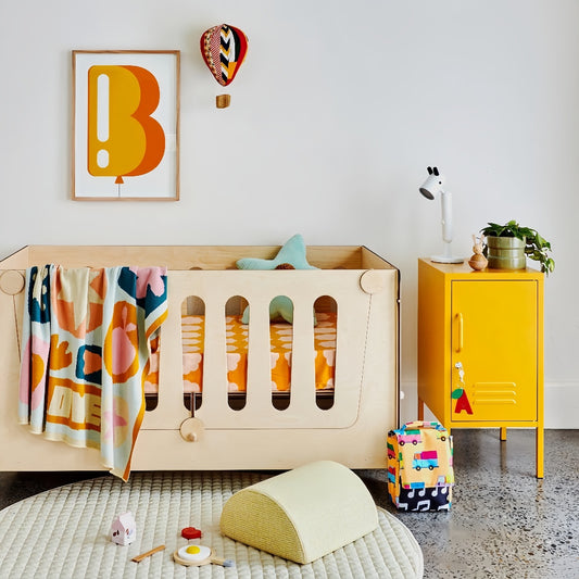 Steel Single Door Bedside Pedestal Locker Shorty Storage Cabinet - Mustard Yellow