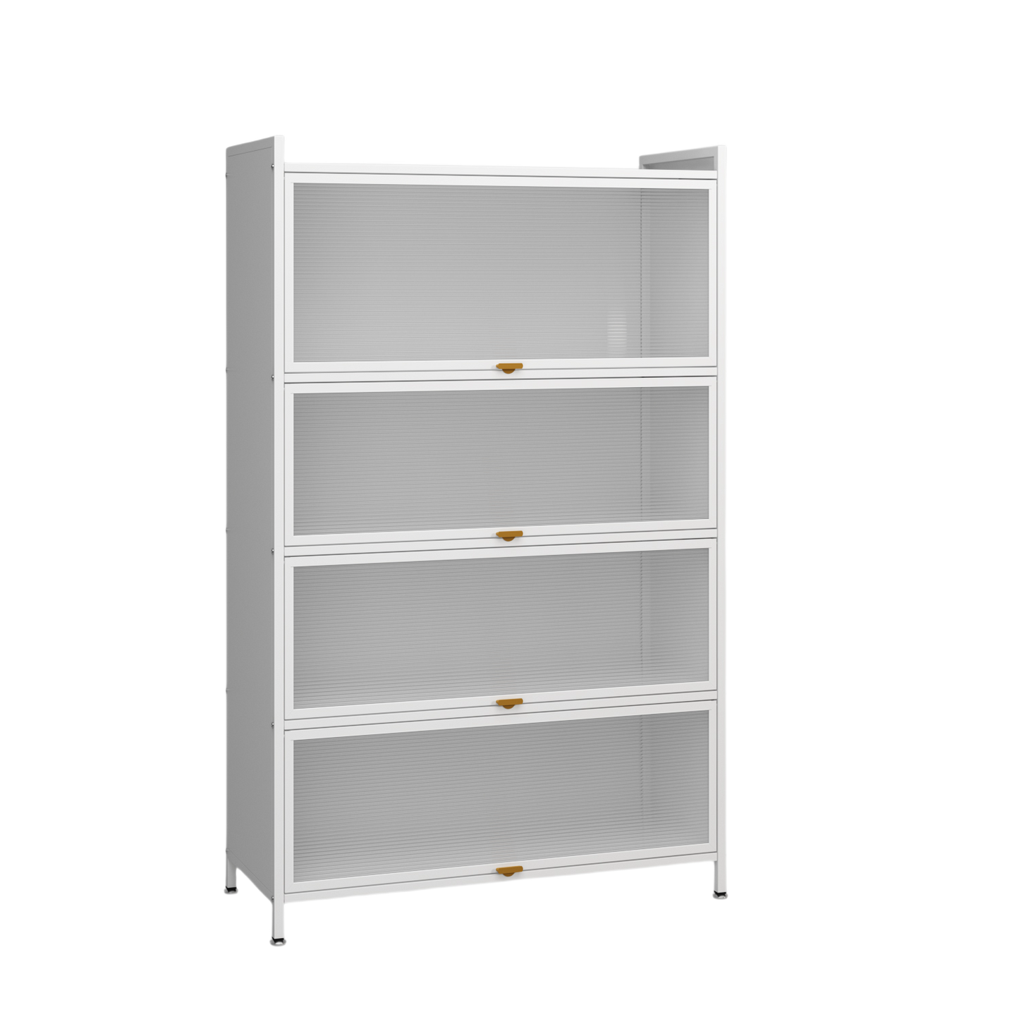 Steel 4-Tier Cupboard Standing Organizer Bakers Rack Kitchen Storage Rack - White