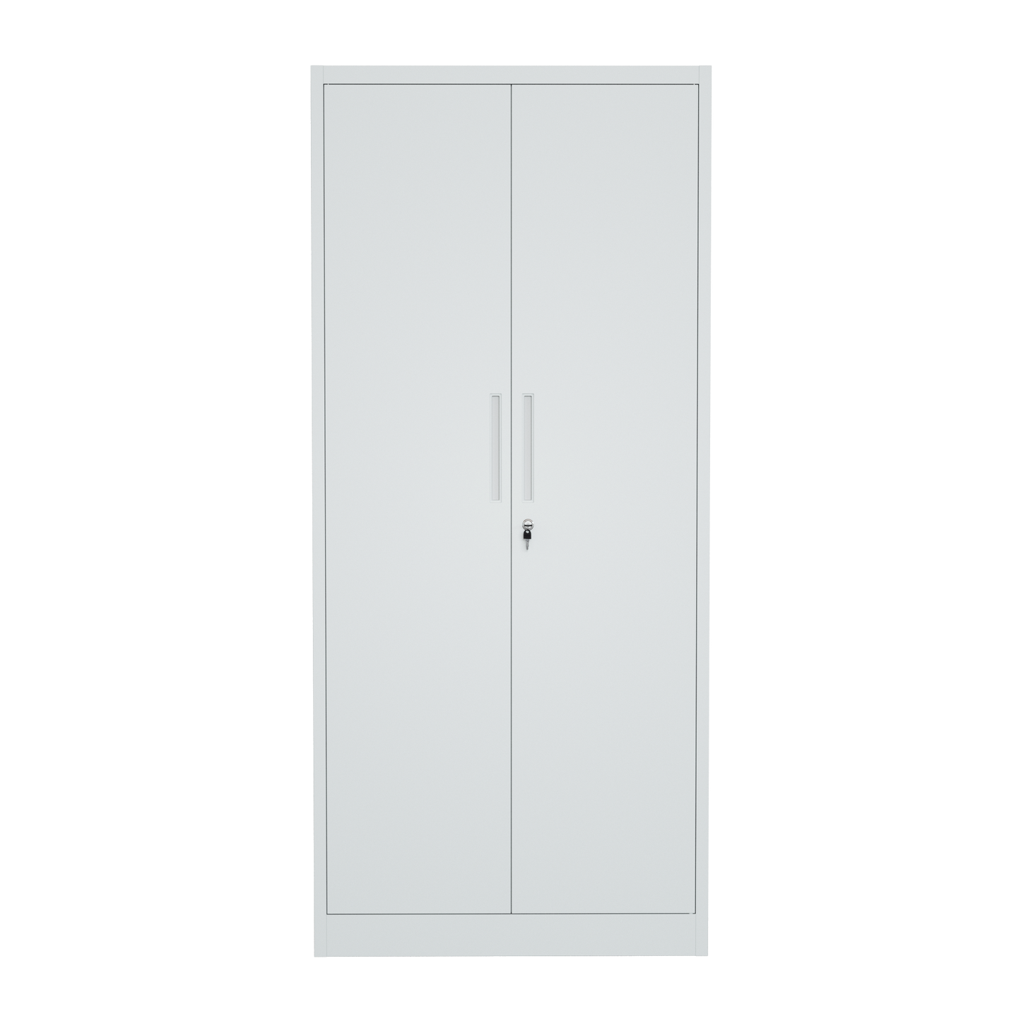 Steel Swing Door Inner Handle Wardrobe Cupboard Locker - Light Grey