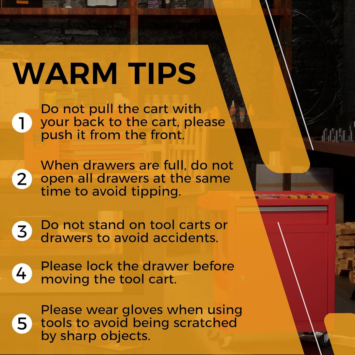 Steel 5-Drawer Rolling Tool Chest Detachable Metal Tool Cabinet Locker With Wheels - Matte Red