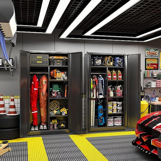 Steel Swing Door Inner Handle Wardrobe Cupboard Locker - Black