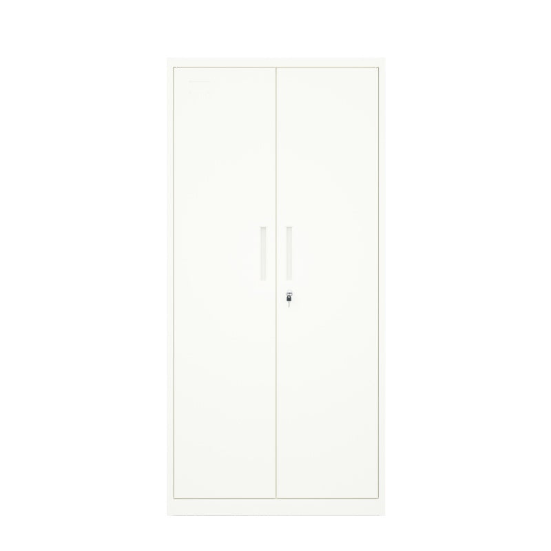 Steel Swing Door Inner Handle Filing Cabinet Storage Cupboard Locker - White