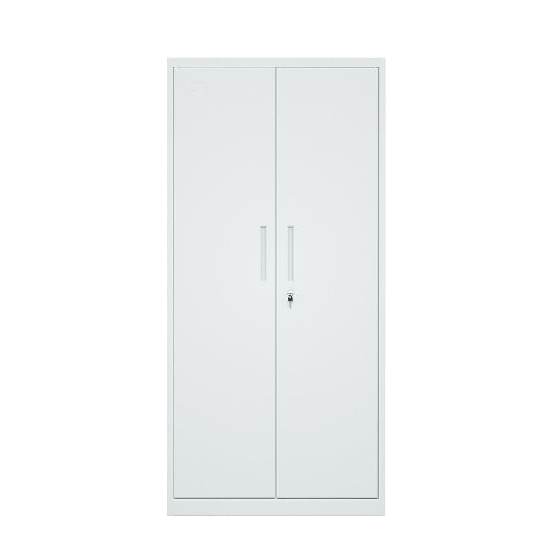 Steel Swing Door Inner Handle Filing Cabinet Storage Cupboard Locker - Light Grey