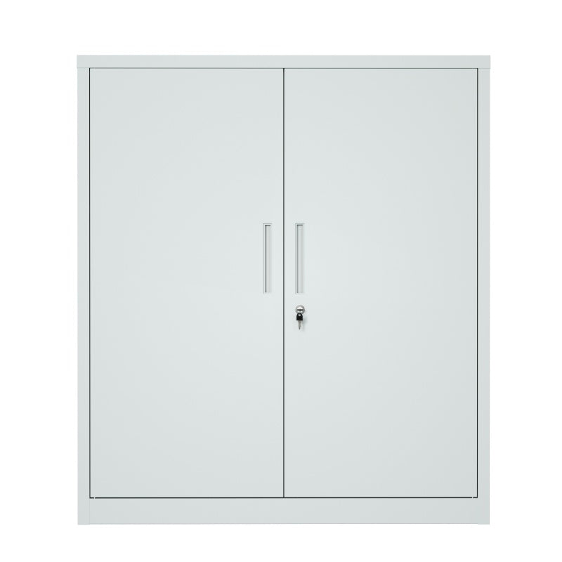 Steel Swing Door Small Size Filing Cabinet Storage Cupboard Locker - Light Grey