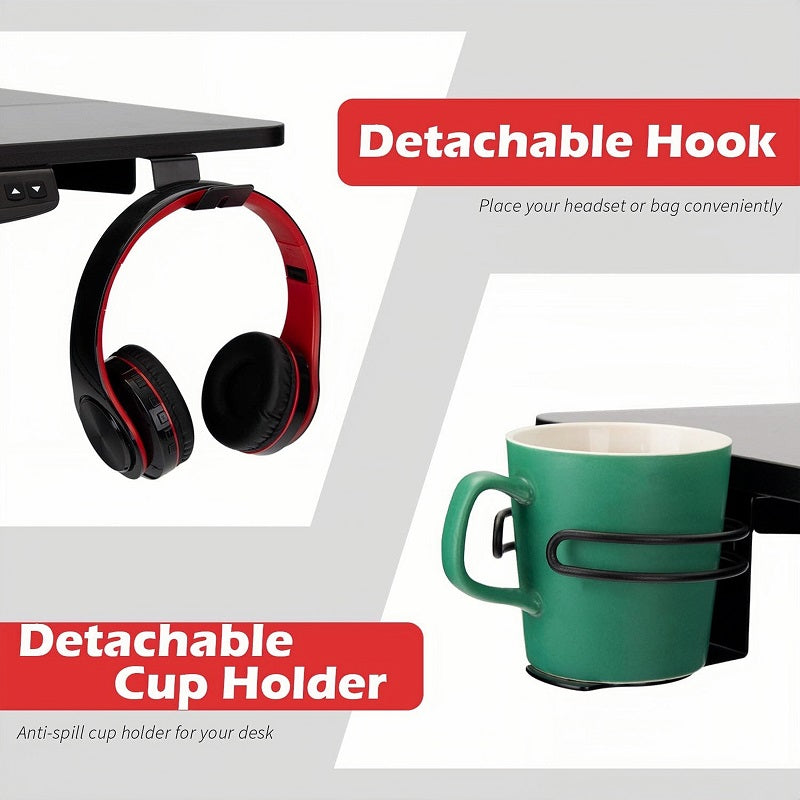 ERGONOMIC 140cm Single Motor Electric Adjustable Height Sit-Stand Home/Office Desk - Walnut