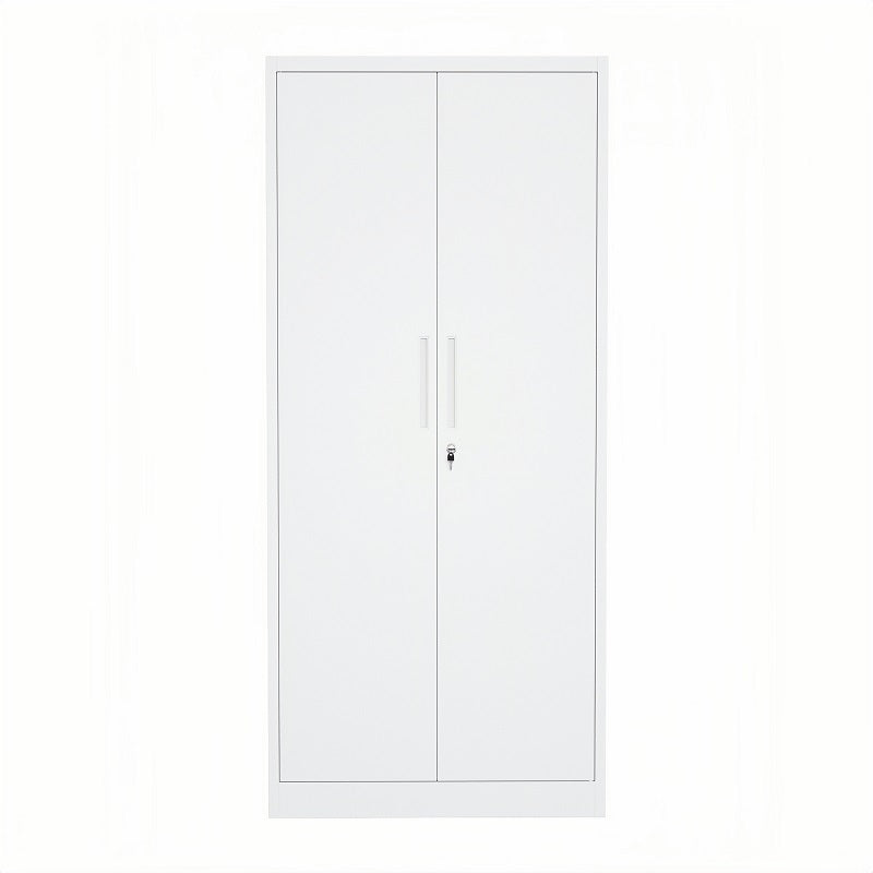 Steel Swing Door Inner Handle Wardrobe Cupboard Locker - White