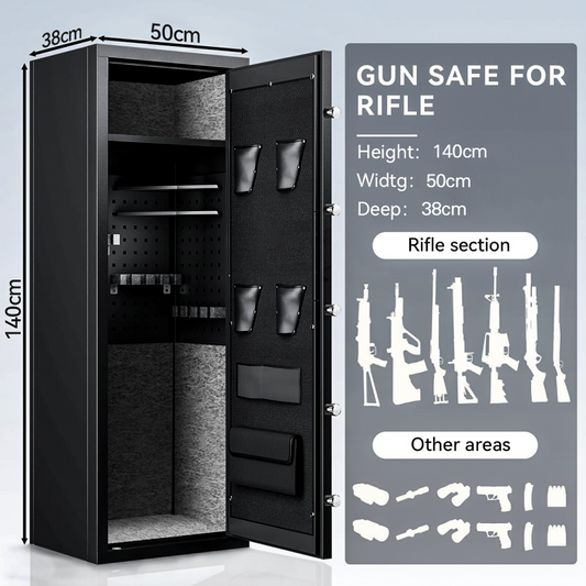 Rifle Safes Locker, Biometric Fingerprint Safety Box, Gun Safe Cabinet, Alarmed Safes, Electronic Home/Office Safes1