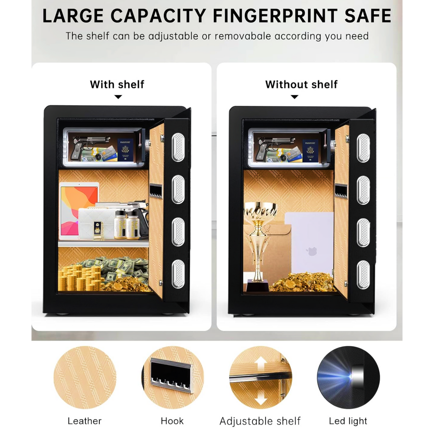 Safes Locker, Fingerprint Safety Box, Alarmed Safe Cabinet, Home Electronic Safes, Office Safes36