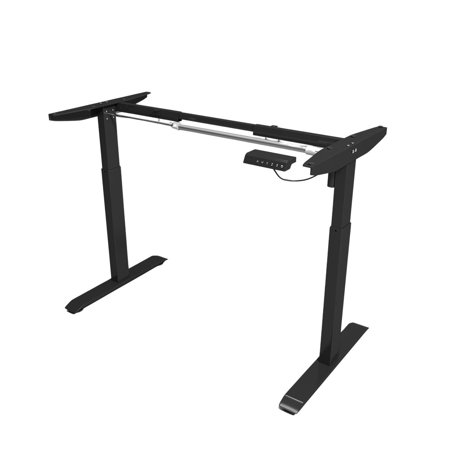 ERGONOMIC 140cm Single Motor Electric Adjustable Height Sit-Stand Home/Office Desk - Walnut