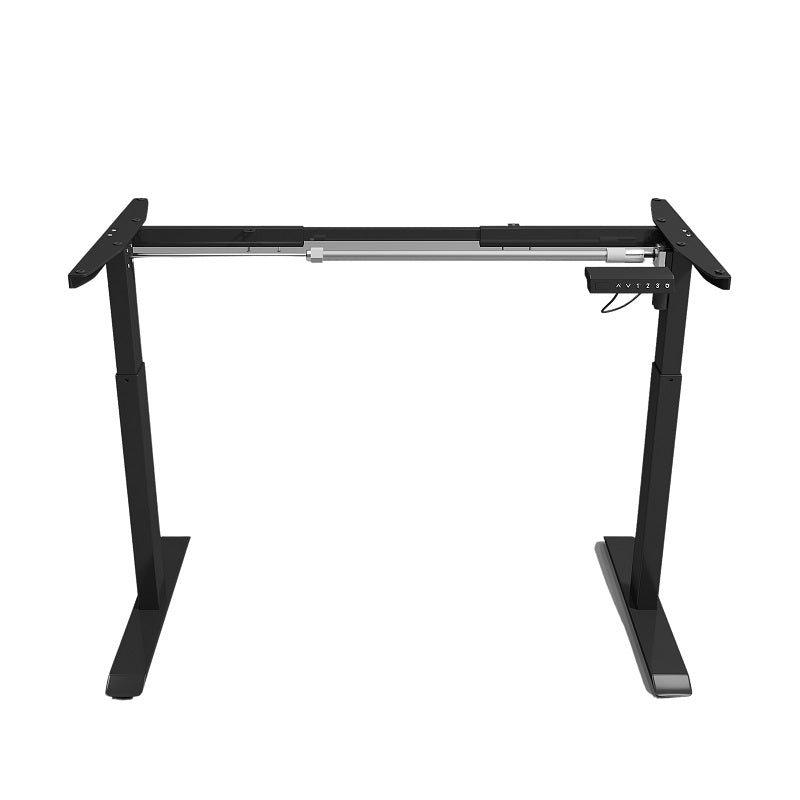 ERGONOMIC 140cm Single Motor Electric Adjustable Height Sit-Stand Home/Office Desk - Walnut