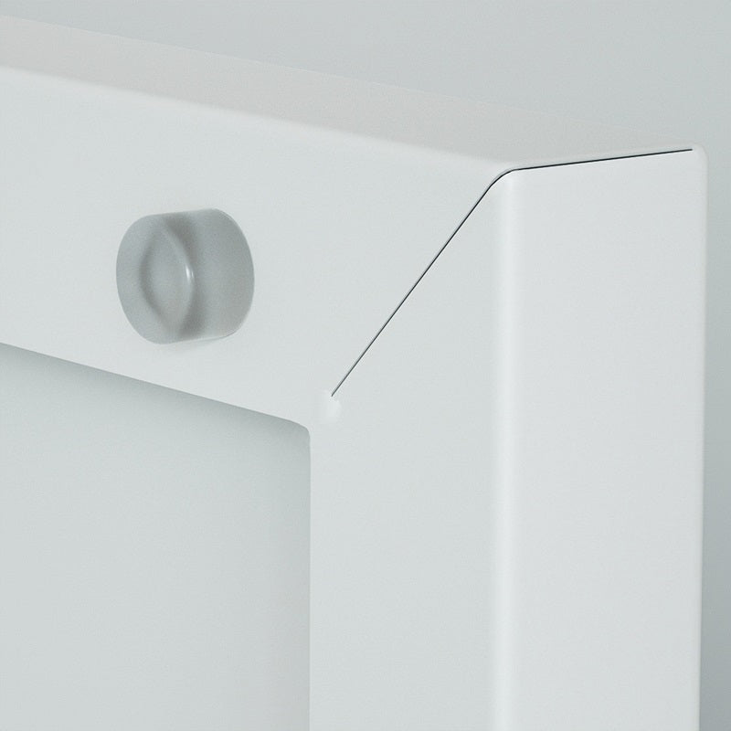 Steel 15 Door Locker Cupboard Storage Cabinet Inner Handle With Lock - Light Grey