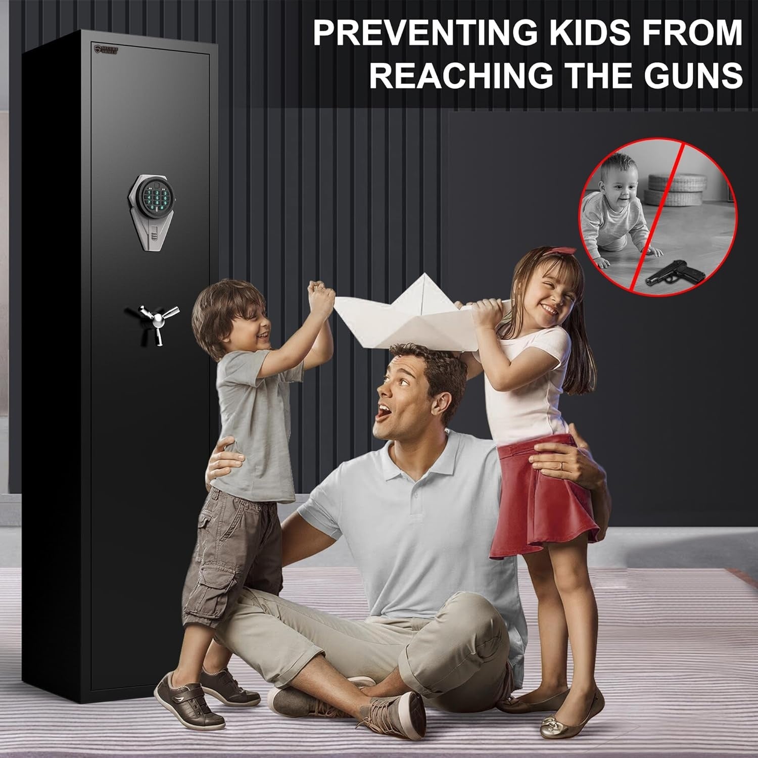 Rifle Safes Locker, Biometric Fingerprint Safety Box, Gun Safe Cabinet, Alarmed Safes, Electronic Home/Office Safes14