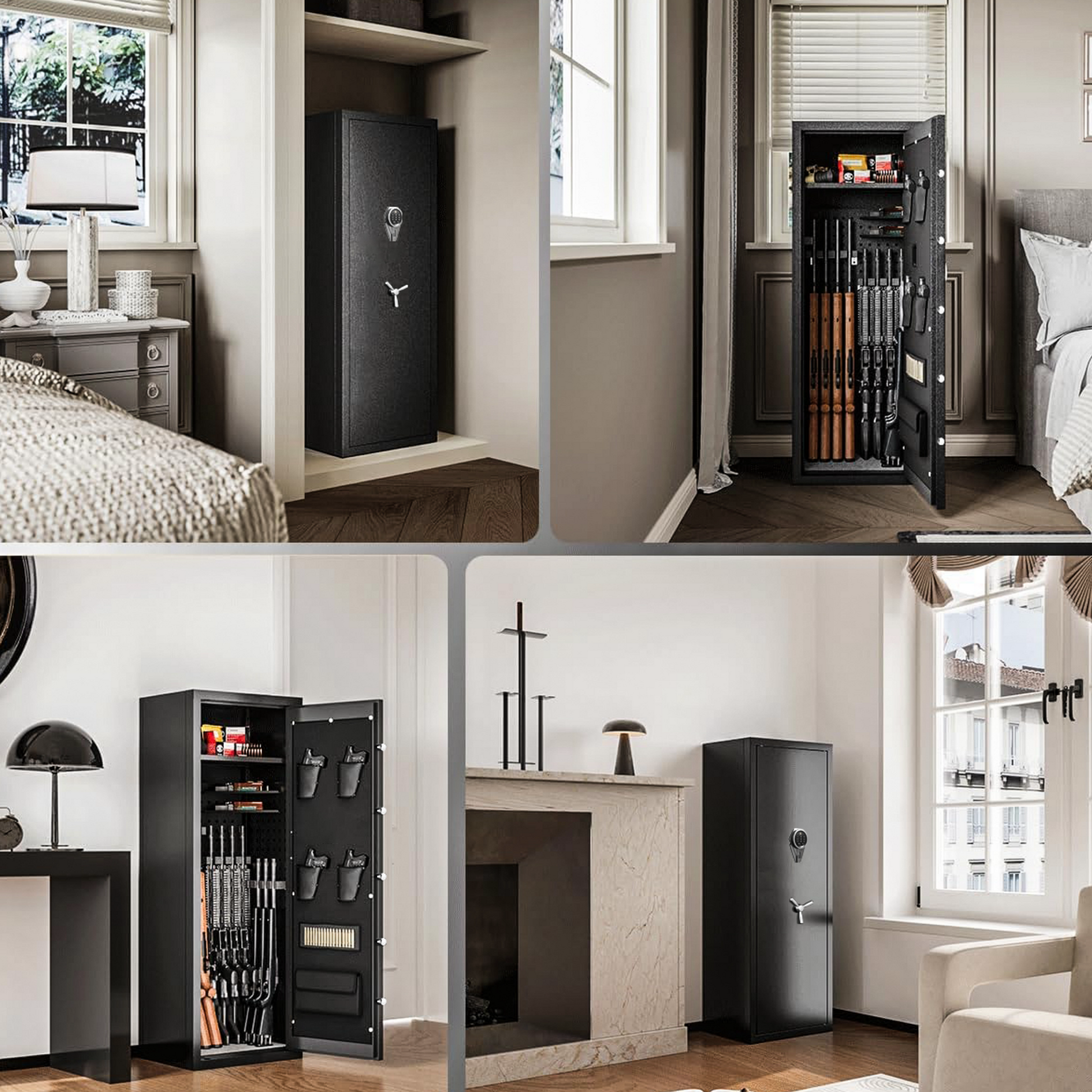 Rifle Safes Locker, Biometric Fingerprint Safety Box, Gun Safe Cabinet, Alarmed Safes, Electronic Home/Office Safes4