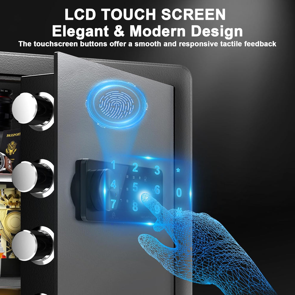 Biometric Fingerprint Safety Box, Alarmed Safes, Electronic Home/Office ...