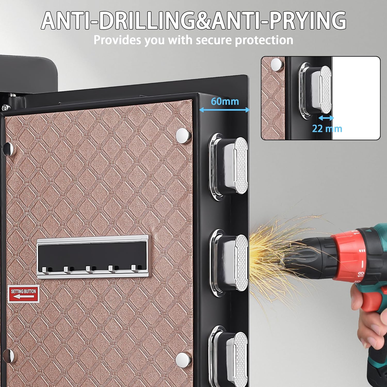 Safes Locker, Fingerprint Safety Box, Alarmed Safe Cabinet, Home Electronic Safes, Office Safes42