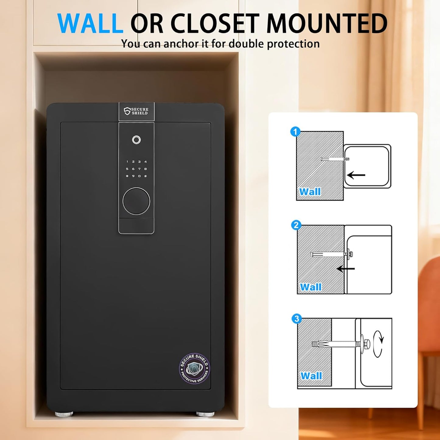 Safes Locker, Fingerprint Safety Box, Alarmed Safe Cabinet, Home Electronic Safes, Office Safes44