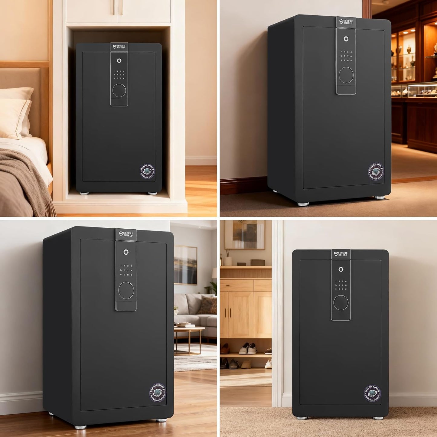 Safes Locker, Fingerprint Safety Box, Alarmed Safe Cabinet, Home Electronic Safes, Office Safes45