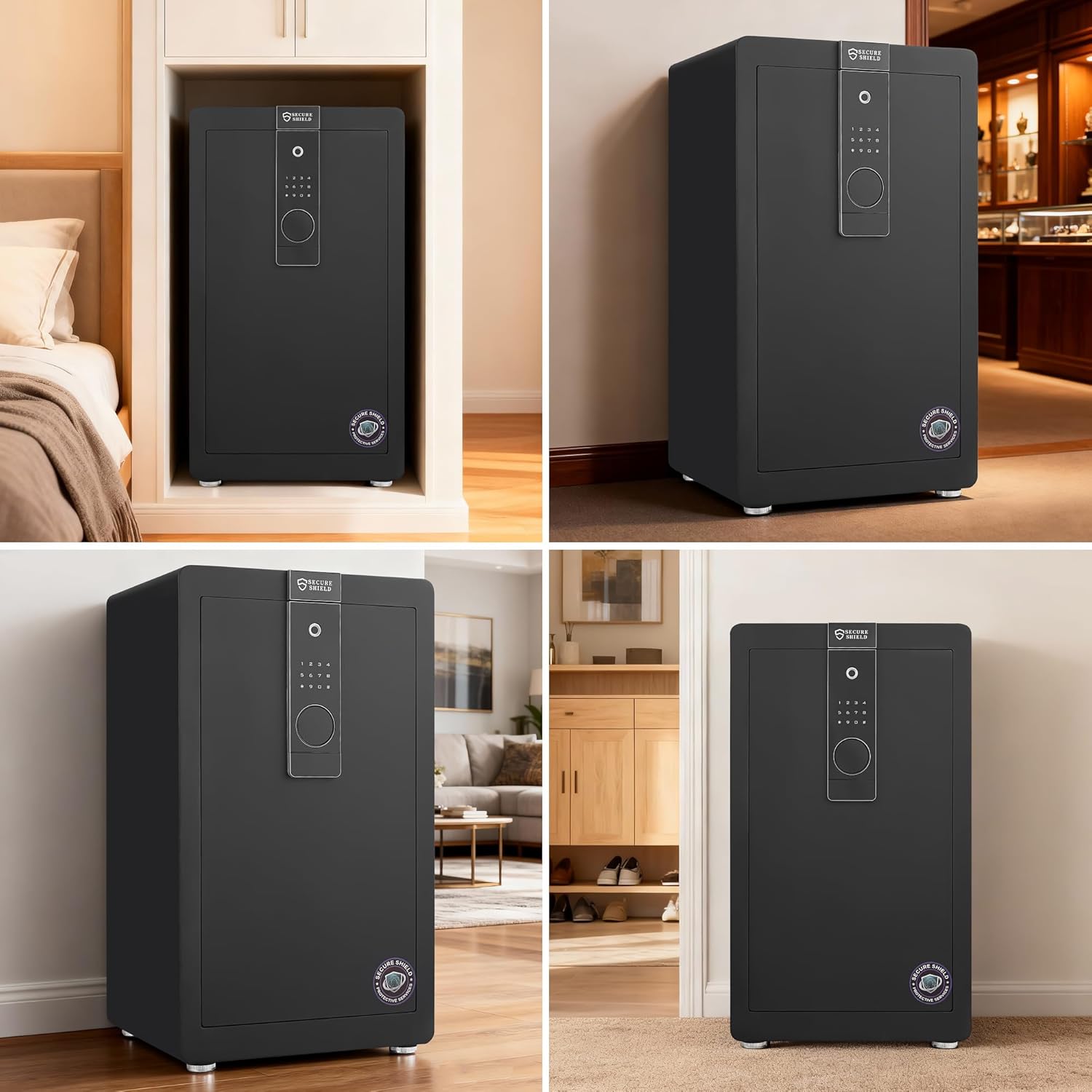 Safes Locker, Fingerprint Safety Box, Alarmed Safe Cabinet, Home Electronic Safes, Office Safes45