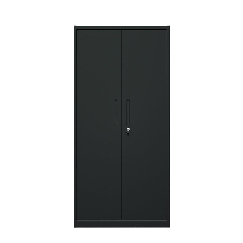 Steel Swing Door Inner Handle Filing Cabinet Storage Cupboard Locker - Black