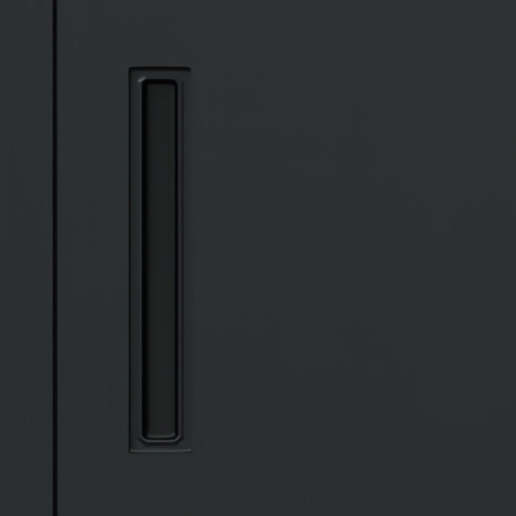 Steel 15 Door Locker Cupboard Storage Cabinet Inner Handle With Lock - Black