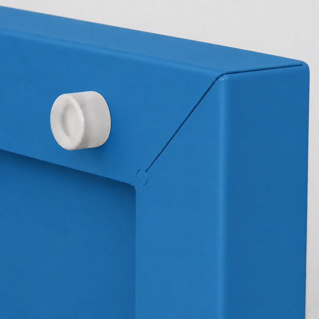 Steel 15 Door Locker Cupboard School / Employee Storage Cabinet With Lock - Blue and Light Grey