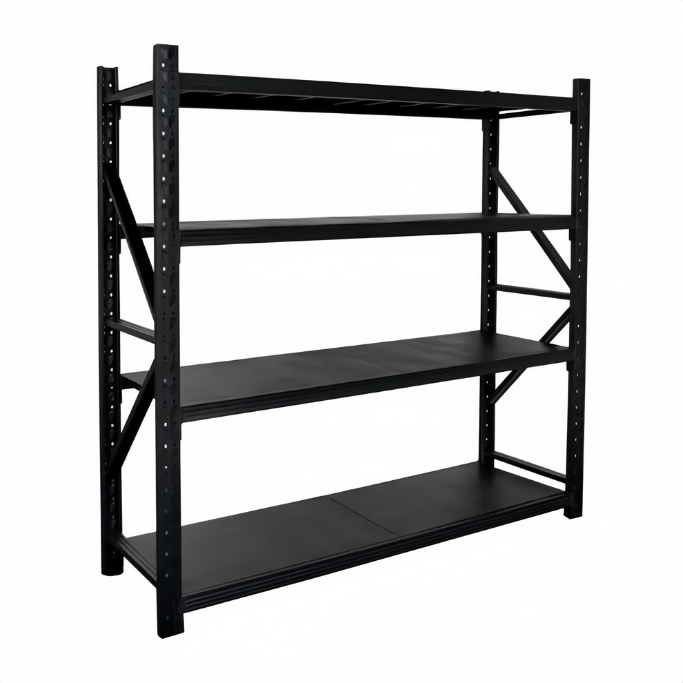 Warehouse Storage Racks – 4 Shelf (H2m W600mm L2m) – Steel Furniture ...
